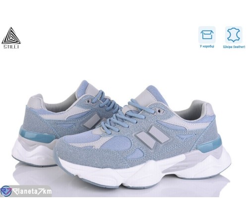 Кросівки жіночі на весну/осінь (8 пар р.36-41) блакитний  "STILLI Group"