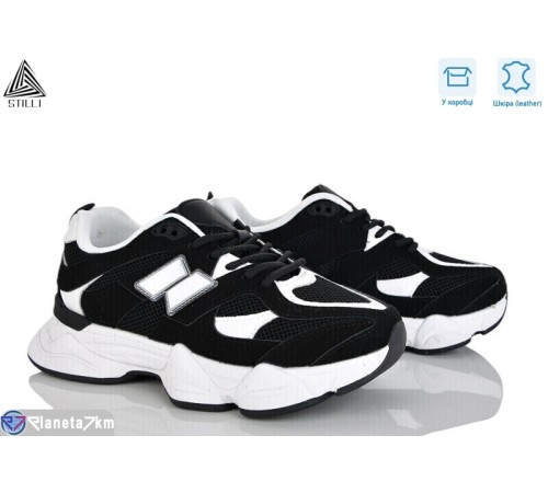 Кросівки жіночі на весну/осінь (8 пар р.36-41) чорний  "STILLI Group"