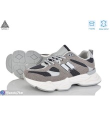 Кросівки жіночі на весну/осінь (8 пар р.36-41) сірий  "STILLI Group"