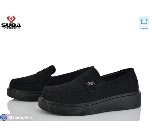Туфлі жіночі на весну/осінь (8 пар р.37-41) чорний  "SUBA"