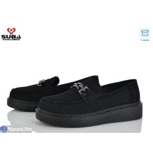 Туфлі жіночі на весну/осінь (8 пар р.37-41) чорний  "SUBA"