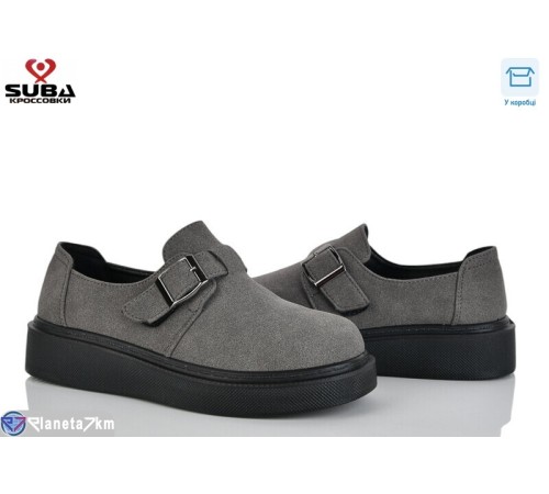 Туфлі жіночі на весну/осінь (8 пар р.37-41) сірий  "SUBA"