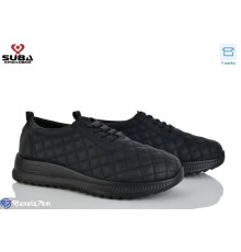 Кросівки жіночі на весну/осінь (8 пар р.37-42) чорний  "SUBA"