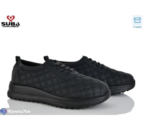 Кросівки жіночі на весну/осінь (8 пар р.37-42) чорний  "SUBA"