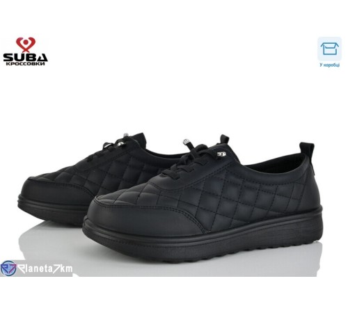 Кросівки жіночі на весну/осінь (8 пар р.37-42) чорний  "SUBA"