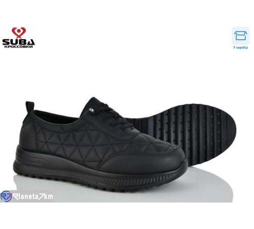 Кросівки жіночі на весну/осінь (8 пар р.37-42) чорний  "SUBA"