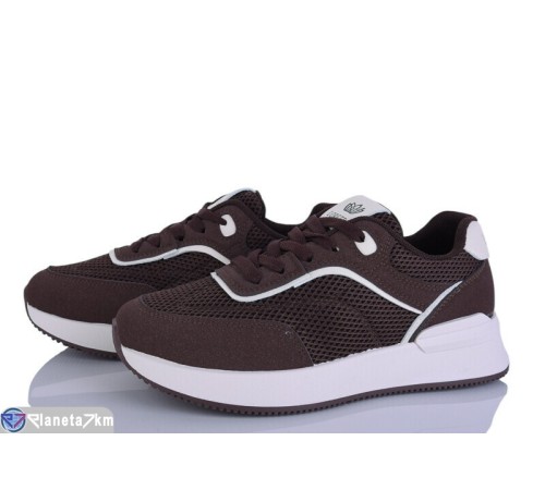 Кросівки жіночі на весну/осінь (8 пар р.36-41) коричневий  "LOREDANA"