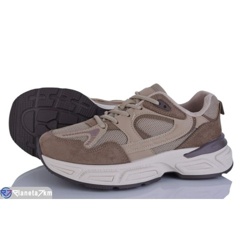 Кросівки жіночі на весну/осінь (8 пар р.36-41) коричневий  "LOREDANA"