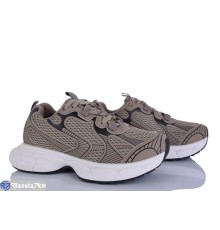 Кросівки жіночі на весну/осінь (8 пар р.36-41) коричневий  "LOREDANA"