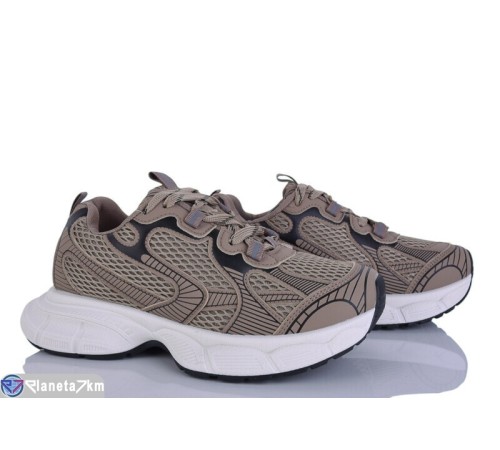 Кросівки жіночі на весну/осінь (8 пар р.36-41) коричневий  "LOREDANA"