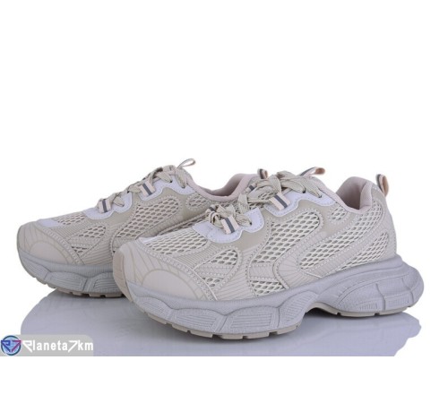 Кросівки жіночі на весну/осінь (8 пар р.36-41) бежевий  "LOREDANA"