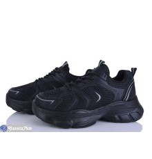 Кросівки жіночі на весну/осінь (8 пар р.36-41) чорний  "LOREDANA"