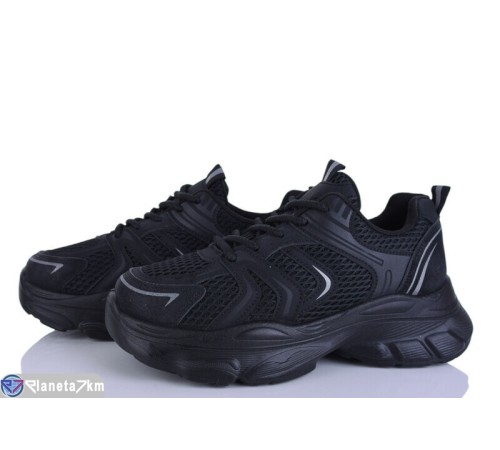 Кросівки жіночі на весну/осінь (8 пар р.36-41) чорний  "LOREDANA"