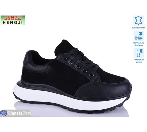 Кросівки жіночі на весну/осінь (8 пар р.36-41) чорний  "HENGJI-ELENA"