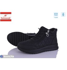 Черевики жіночі на весну/осінь (8 пар р.37-42) чорний  "Saimaoji"