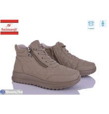 Черевики жіночі на весну/осінь (8 пар р.37-42) коричневий  "Saimaoji"