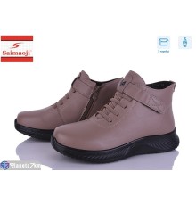 Черевики жіночі на весну/осінь (8 пар р.36-41) коричневий  "Saimaoji"