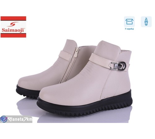 Черевики жіночі на весну/осінь (8 пар р.37-42) бежевий  "Saimaoji"