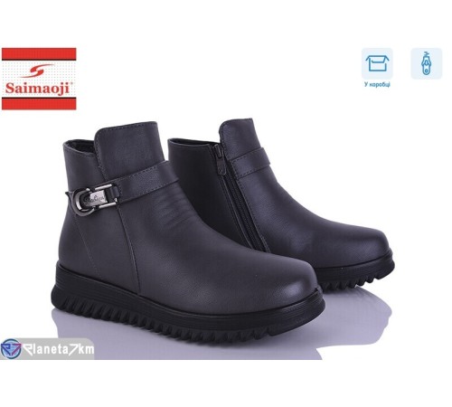 Черевики жіночі на весну/осінь (8 пар р.37-42) сірий  "Saimaoji"