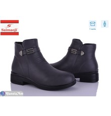 Черевики жіночі на весну/осінь (8 пар р.36-41) сірий  "Saimaoji"