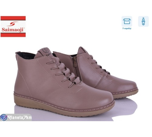 Черевики жіночі на весну/осінь (6 пар р.41-43) коричневий  "Saimaoji"