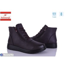 Черевики жіночі на весну/осінь (6 пар р.41-43) бордовий  "Saimaoji"