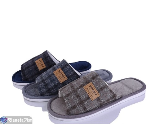 Тапки чоловічі на весну/осінь (12 пар р.40-45) мікс  "LINKA"