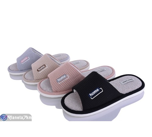 Тапки жіночі на весну/осінь (12 пар р.36-41) мікс  "LINKA"