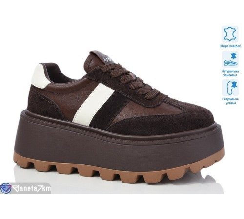 Кросівки жіночі на весну/осінь (6 пар р.36-41) коричневий  "TETRAST"