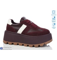 Кросівки жіночі на весну/осінь (6 пар р.36-41) бордовий  "TETRAST"