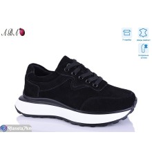 Кросівки жіночі на весну/осінь (8 пар р.36-41) чорний  "Aba"