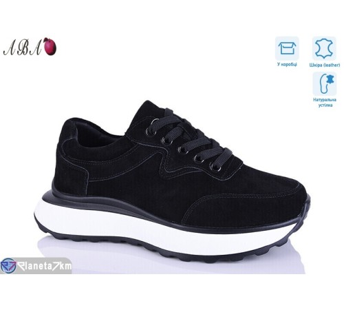 Кросівки жіночі на весну/осінь (8 пар р.36-41) чорний  "Aba"