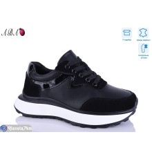 Кросівки жіночі на весну/осінь (8 пар р.36-41) чорний  "Aba"