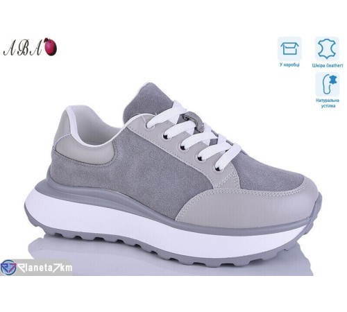 Кросівки жіночі на весну/осінь (8 пар р.36-41) сірий  "Aba"