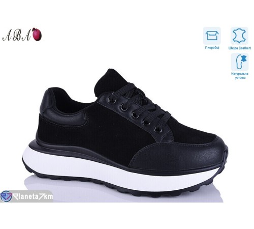 Кросівки жіночі на весну/осінь (8 пар р.36-41) чорний  "Aba"