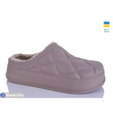 Жіночі сабо на зиму (6 пар р.36-41) бежевий  "Korka"