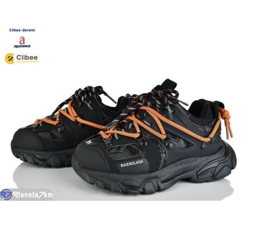 Дитячі кросівки на весну/осінь (7 пар р.31-37) чорний  "BELIES-D"