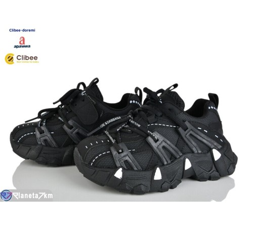Дитячі кросівки на весну/осінь (7 пар р.31-37) чорний  "BELIES-D"