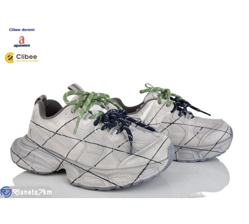 Дитячі кросівки на весну/осінь (7 пар р.31-37) сірий  "BELIES-D"