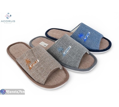 Тапки чоловічі на весну/осінь (12 пар р.41-45) мікс  "Acorus"