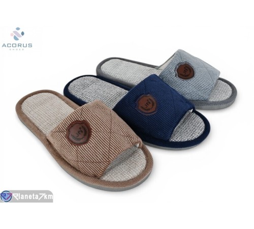 Тапки чоловічі на весну/осінь (12 пар р.41-45) мікс  "Acorus"