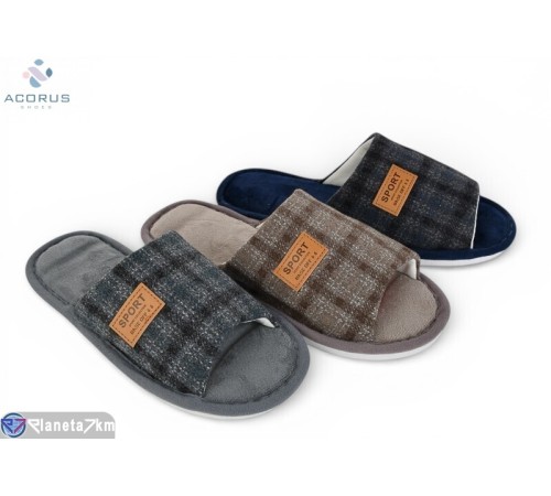 Тапки чоловічі на весну/осінь (12 пар р.41-45) мікс  "Acorus"