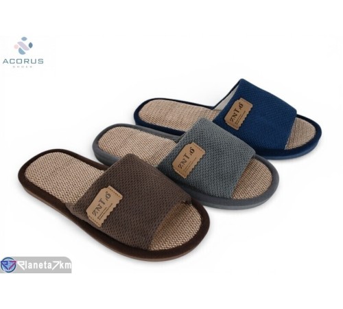 Тапки чоловічі на весну/осінь (12 пар р.41-45) мікс  "Acorus"