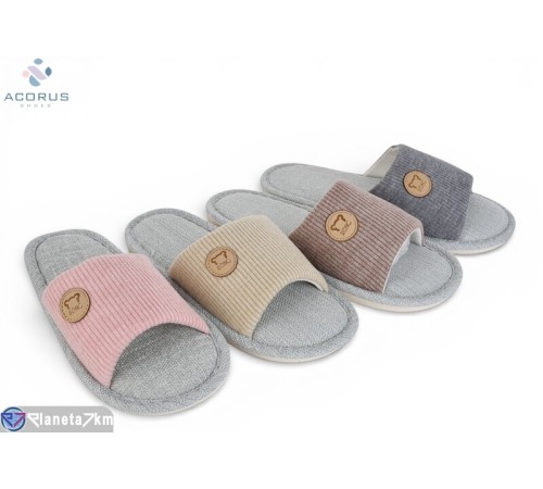 Тапки на весну/осінь (10 пар р.35-45) мікс  "Acorus"