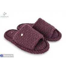 Тапки чоловічі на весну/осінь (6 пар р.36-41) бордовий  "Acorus"