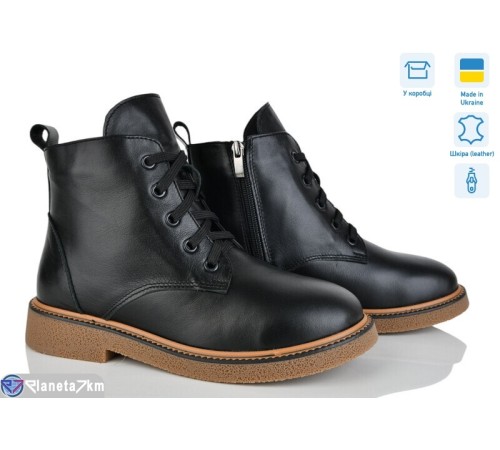 Черевики жіночі на весну/осінь (6 пар р.37-40) чорний  "Linda"