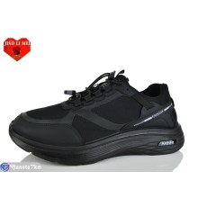 Кросівки чоловічі на весну/осінь (8 пар р.40-45) чорний  "Jiao Li Mei"