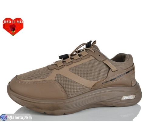 Кросівки чоловічі на весну/осінь (8 пар р.40-45) коричневий  "Jiao Li Mei"