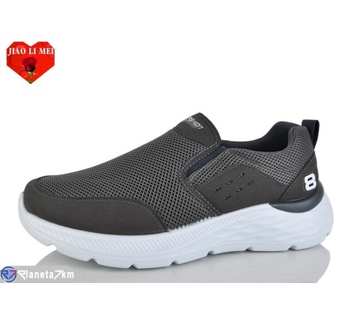 Кросівки чоловічі на весну/осінь (8 пар р.40-44) сірий  "Jiao Li Mei"