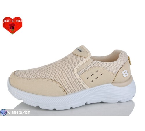 Кросівки чоловічі на весну/осінь (8 пар р.40-44) бежевий  "Jiao Li Mei"